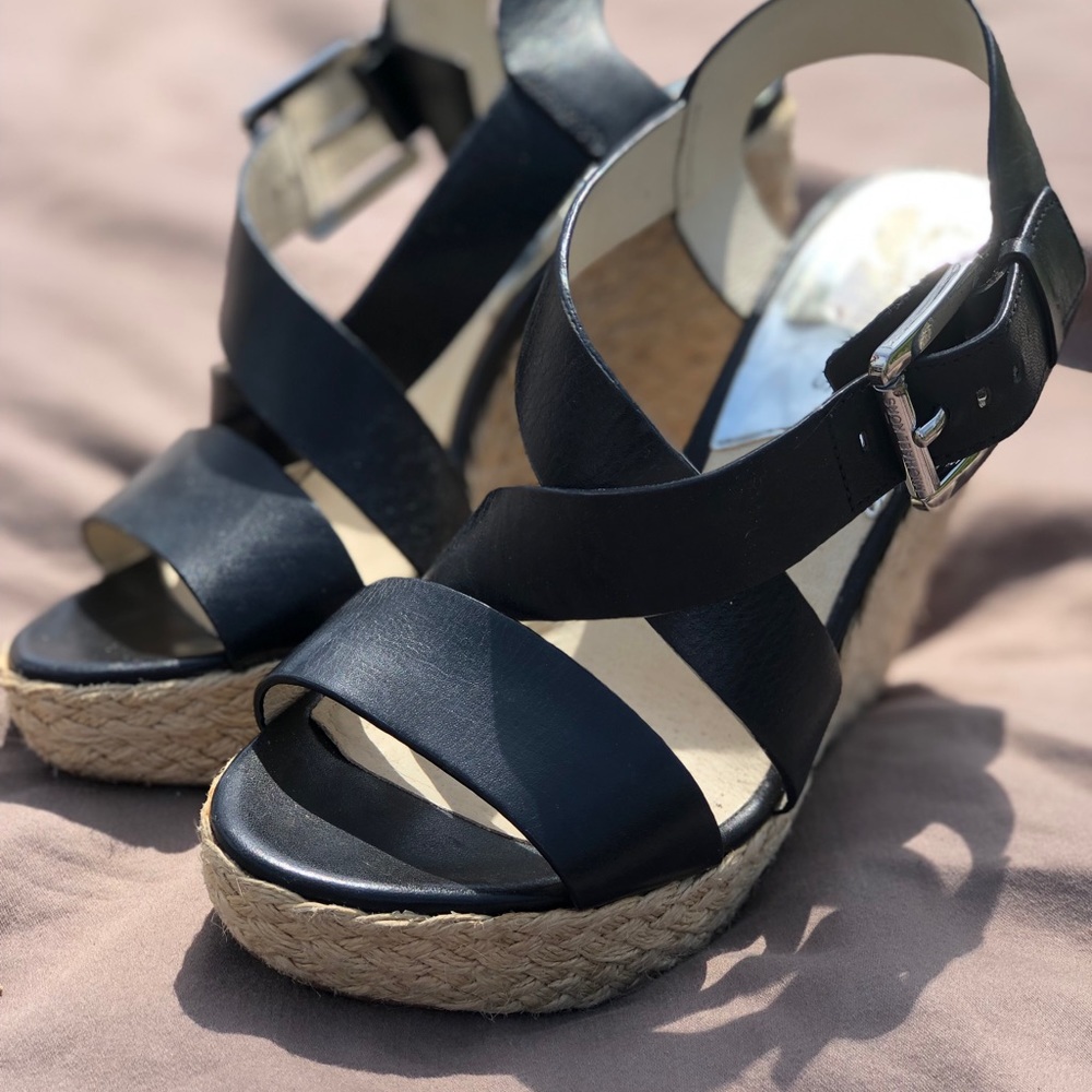 Michael Kors black  wedges